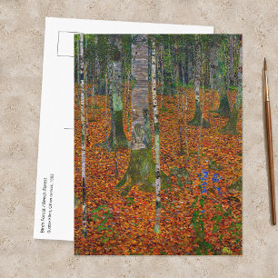 Cartão Postal Gustav Klimt - Floresta de Bétulas