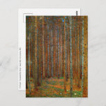 Cartão Postal Gustav Klimt - Floresta dos Pinheiros de Tannenwal<br><div class="desc">Floresta Fir / Floresta de Pinheiro Tannenwald - Gustav Klimt,  Petróleo na Canvas,  1902</div>