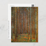 Cartão Postal Gustav Klimt - Floresta dos Pinheiros de Tannenwal<br><div class="desc">Floresta Fir / Floresta de Pinheiro Tannenwald - Gustav Klimt,  Petróleo na Canvas,  1902</div>
