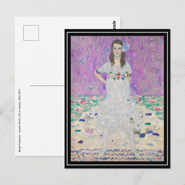 Cartão Postal Gustav Klimt - Mada Primavesi (Frente/Verso)