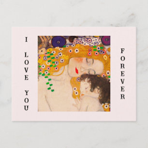 Cartão Postal Gustav Klimt - Mãe e Filho
