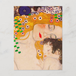 Cartão Postal Gustav Klimt - Mãe e Filho