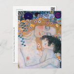 Cartão Postal Gustav Klimt - Mãe e Filho<br><div class="desc">Mãe e Criança (detalhe da Mulher de Três Idades) - Gustav Klimt,  Oil on Canvas,  1905</div>