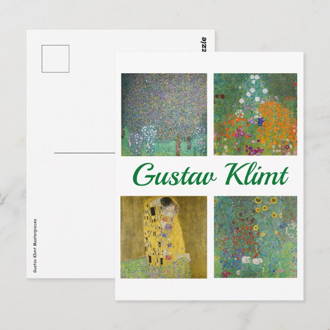 Cartão Postal Gustav Klimt Masterworks (Frente/Verso)