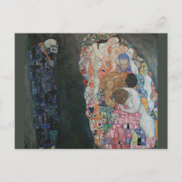 Cartão Postal Gustav Klimt Morte e Vida