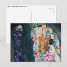 Cartão Postal Gustav Klimt - Morte e Vida