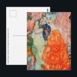 Cartão Postal Gustav Klimt - Mulheres Amigas<br><div class="desc">Mulheres Amigas - Gustav Klimt,  Petróleo na Canvas,  1916-17 (destruído em 1945)</div>