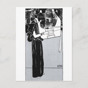 Cartão Postal Gustav Klimt ~ Musik