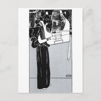 Cartão Postal Gustav Klimt ~ Musik