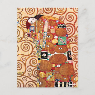 Cartão Postal Gustav Klimt - O Abraço - Pintura de Arte Fina