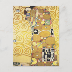 Cartão Postal Gustav Klimt - O Abraço - Trabalho de arte Cláss