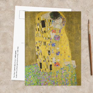 Cartão Postal Gustav Klimt - O Beijo