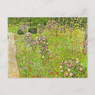 Cartão Postal Gustav Klimt Orchard com Rosas
