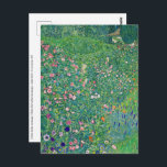 Cartão Postal Gustav Klimt - Paisagem do Jardim Italiano<br><div class="desc">Paisagem do Jardim Italiano / Paisagem Horticultural Italiana - Gustav Klimt,  Oil on Canvas,  1913</div>