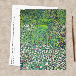 Cartão Postal Gustav Klimt - Paisagem Hortícola e Topo de Colina