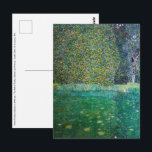 Cartão Postal Gustav Klimt - Parque de Schloss Kammer am Atterse<br><div class="desc">Lago de Schloss Kammer no Attersee / O Parque de Schloss Kammer am Attersee - Gustav Klimt,  Óleo sobre Tela,  1910</div>