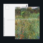 Cartão Postal Gustav Klimt - Pomar<br><div class="desc">Pomar / Campo de floração / Campo de flores - Gustav Klimt,  Óleo na Canvas,  1907</div>
