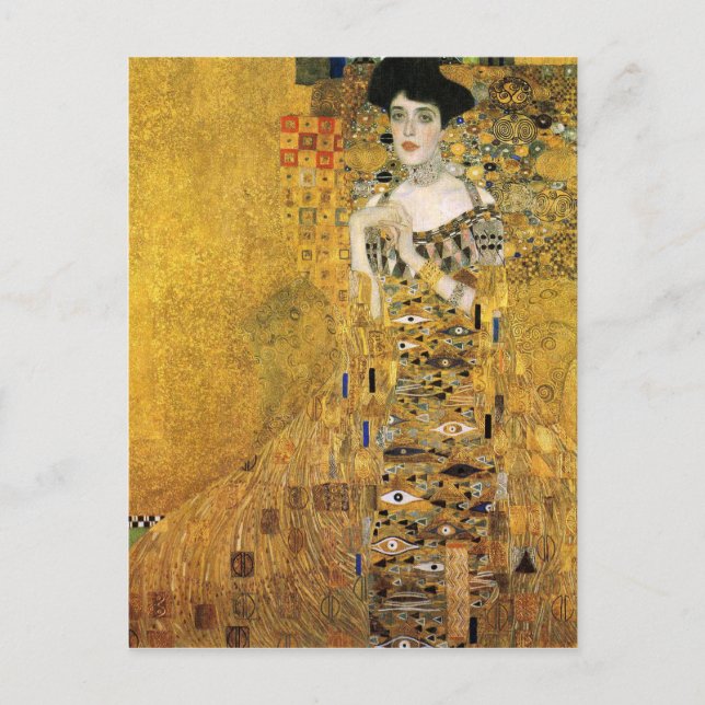 Cartão Postal GUSTAV KLIMT - Retrato de Adele Bloch-Bauer 1907 (Frente)