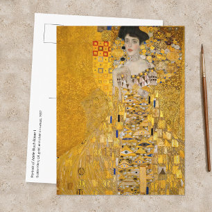 Cartão Postal Gustav Klimt - Retrato de Adele Bloch-Bauer I