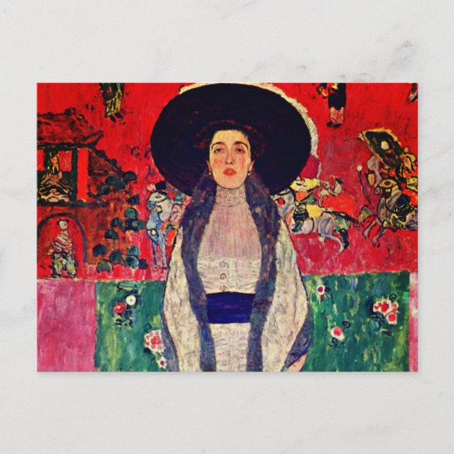 Cartão Postal Gustav Klimt Retrato de Adele Bloch-Bauer II (Frente)