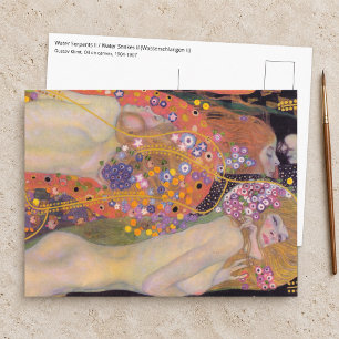 Cartão Postal Gustav Klimt - Serpentes Aquáticas II