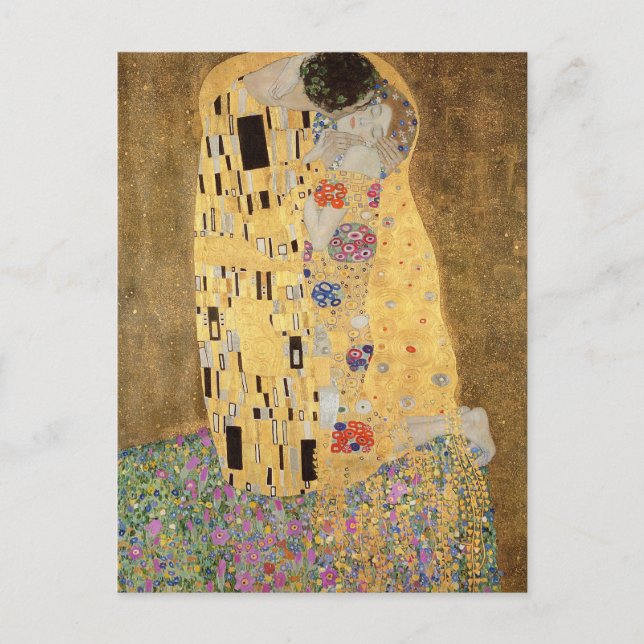 Cartão Postal Gustav Klimt | The Kiss, 1907-08 (Frente)