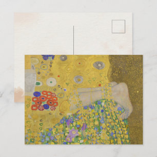 Cartão Postal Gustav Klimt-The Kiss(detalhe) Trabalho de arte