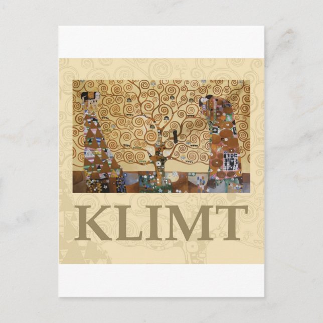 Cartão Postal Gustav Klimt Tree Of Life (Frente)