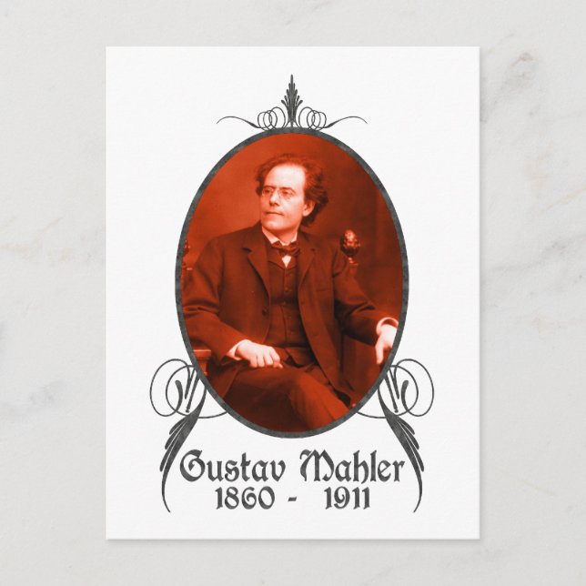 Cartão Postal Gustav Mahler (Frente)