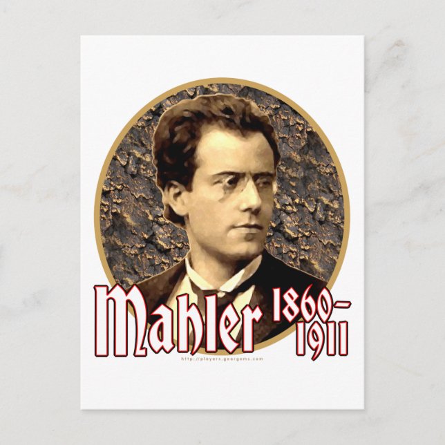 Cartão Postal Gustav Mahler (Frente)