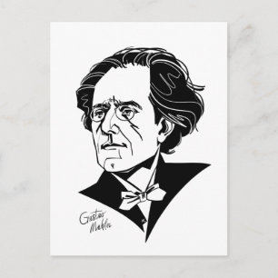 Cartão Postal Gustav Mahler