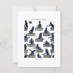 Cartão Postal Gustav Mahler Silhouette por Otto Böhler