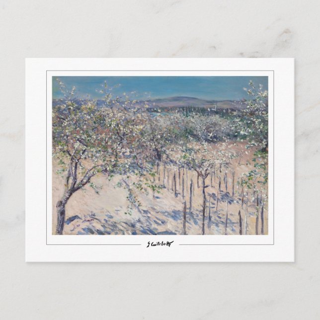 Cartão Postal Gustave Caillebotte #402 - Belas Artes (Frente)