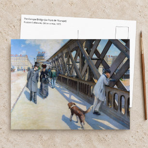 Cartão Postal Gustave Caillebotte - A Ponte da Europa