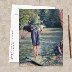 Cartão Postal Gustave Caillebotte - Banhistas, Margem do Yerres