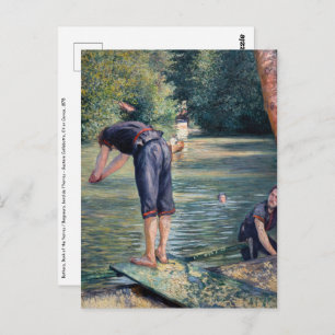 Cartão Postal Gustave Caillebotte - Bathers, Banco dos Yerres