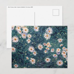 Cartão Postal Gustave Caillebotte - Cama de Margaridas, Detalhe