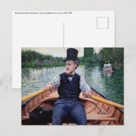 Cartão Postal Gustave Caillebotte - Festa de Barco