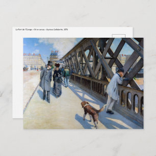 Cartão Postal Gustave Caillebotte - Le Pont de l'Europe