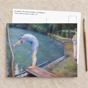 Cartão Postal Gustave Caillebotte - O Banhista / O Mergulhador