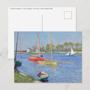 Cartão Postal Gustave Caillebotte - O Sena em Argenteuil