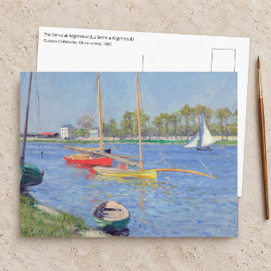 Cartão Postal Gustave Caillebotte - O Sena em Argenteuil