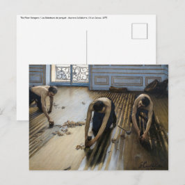 Cartão Postal Gustave Caillebotte - Os Raspadores de Piso