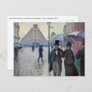 Cartão Postal Gustave Caillebotte - Paris Street; Rainy Day