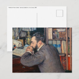 Cartão Postal Gustave Caillebotte - Retrato de Henri Cordier