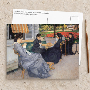 Cartão Postal Gustave Caillebotte - Retratos no Campo