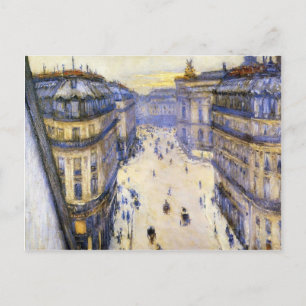 Cartão Postal Gustave Caillebotte- Rue Halevy do Sexto andar