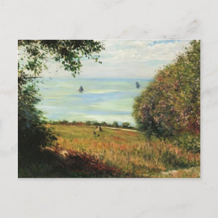 Cartão Postal Gustave Caillebotte- Vista do Mar de Villerville