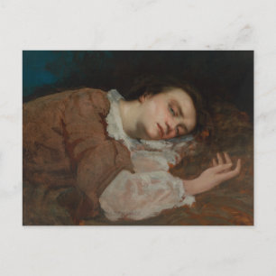 Cartão Postal Gustave Courbet - Meninas nas margens do Sena