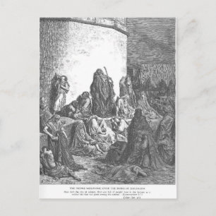 Cartão Postal Gustave Dore: As Pessoas de luto